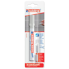 Маркер для затирки плиточных швов EDDING 8200, СЕРЕБРИСТО-СЕРЫЙ, 2-4 мм, запасные наконечники, E-8200/<wbr/>26