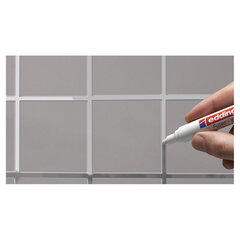 Маркер для затирки плиточных швов EDDING 8200, СЕРЕБРИСТО-СЕРЫЙ, 2-4 мм, запасные наконечники, E-8200/<wbr/>26