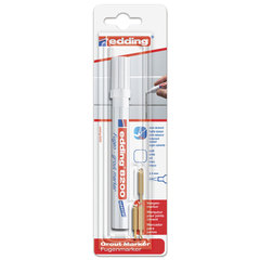 Маркер для затирки плиточных швов EDDING 8200, БЕЛЫЙ, 2-4 мм, запасные наконечники, E-8200/<wbr/>49