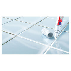 Маркер для затирки плиточных швов EDDING 8200, БЕЛЫЙ, 2-4 мм, запасные наконечники, E-8200/<wbr/>49