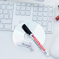 Маркер для CD и DVD EDDING 8400, ЧЕРНЫЙ, толщина письма 0,5-1 мм, E-8400/<wbr/>1