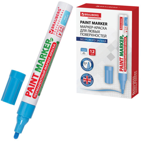 ������-������ ������� (paint marker) 4 ��, �������, ��� ������� (��� ������), ��������, BRAUBERG PROFESSIONAL, 151435 �����