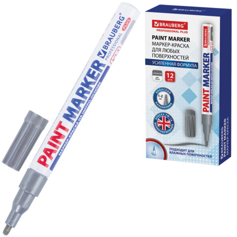 ������-������ ������� (paint marker) 2 ��, ����������, �����-������, ����������� ������, BRAUBERG PROFESSIONAL PLUS, 151442 �����