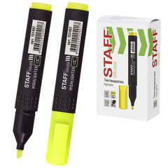 Текстовыделитель STAFF College "STICK HL-497", ЖЕЛТЫЙ, 1-4 мм, 151497
