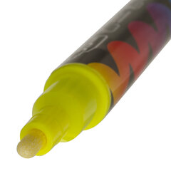 Маркер меловой &laquo;POP-ART&raquo; ЖЕЛТЫЙ, 3,5 мм, стираемый, для гладких поверхностей, BRAUBERG, 151520