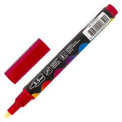 Маркер меловой &laquo;POP-ART&raquo; КРАСНЫЙ, 3,5 мм, стираемый, для гладких поверхностей, BRAUBERG, 151521