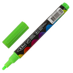 Маркер меловой &laquo;POP-ART&raquo; ЗЕЛЕНЫЙ, 3,5 мм, стираемый, для гладких поверхностей, BRAUBERG, 151524
