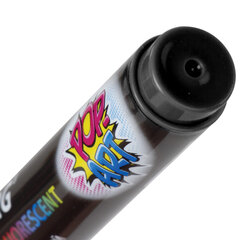 Маркер меловой &laquo;POP-ART&raquo; ЧЕРНЫЙ, 3,5 мм, стираемый, для гладких поверхностей, BRAUBERG, 151525