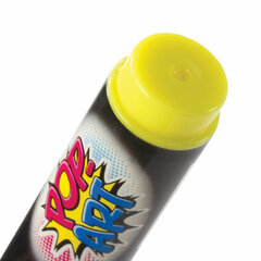 Маркер меловой &laquo;POP-ART&raquo; ЖЕЛТЫЙ, 5 мм, стираемый, для гладких поверхностей, BRAUBERG, 151528