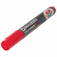Маркер меловой &laquo;POP-ART&raquo; КРАСНЫЙ, 5 мм, стираемый, для гладких поверхностей, BRAUBERG, 151529