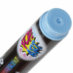 Маркер меловой &laquo;POP-ART&raquo; ГОЛУБОЙ, 5 мм, стираемый, для гладких поверхностей, BRAUBERG, 151533