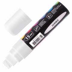 Маркер меловой &laquo;POP-ART&raquo; БЕЛЫЙ, 15 мм, стираемый, для гладких поверхностей, BRAUBERG, 151537