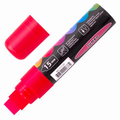 Маркер меловой &laquo;POP-ART&raquo; КРАСНЫЙ, 15 мм, стираемый, для гладких поверхностей, BRAUBERG, 151539