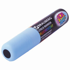 Маркер меловой &laquo;POP-ART&raquo; ГОЛУБОЙ, 15 мм, стираемый, для гладких поверхностей, BRAUBERG, 151543
