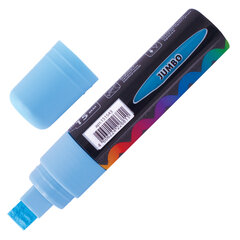 Маркер меловой &laquo;POP-ART&raquo; ГОЛУБОЙ, 15 мм, стираемый, для гладких поверхностей, BRAUBERG, 151543