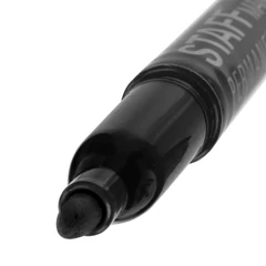 Маркер перманентный двусторонний STAFF &laquo;Manager&raquo; PM-625, ЧЕРНЫЙ, наконечники 0,8 мм / 2,2 мм, 151625