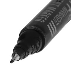 Маркер перманентный двусторонний STAFF &laquo;Manager&raquo; PM-625, ЧЕРНЫЙ, наконечники 0,8 мм / 2,2 мм, 151625