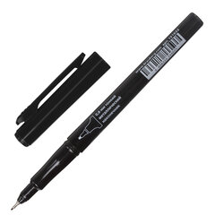 Маркер перманентный BRAUBERG &laquo;Super Slim&raquo;, ЧЕРНЫЙ, тонкий металлический наконечник 0,8 мм, 151632