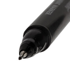 Маркер перманентный двусторонний BRAUBERG &laquo;Double&raquo;, ЧЕРНЫЙ, наконечники 0,8/<wbr/>3 мм, 151635