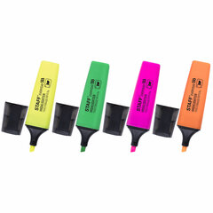 Набор текстовыделителей STAFF &laquo;EVERYDAY&raquo; HL-638, 4 шт., АССОРТИ, линия 1-5 мм, 151643