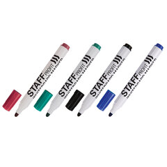 Маркеры стираемые для белой доски НАБОР 4 ЦВЕТА, STAFF &laquo;Profit&raquo; WBM-644, 2,5 мм, 151648