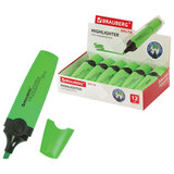 Текстовыделитель BRAUBERG "DELTA", ЗЕЛЕНЫЙ, линия 1-5 мм, 151720