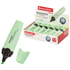 Текстовыделитель BRAUBERG "DELTA PASTEL", МЯТА, линия 1-5 мм, 151730