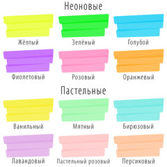 Набор текстовыделителей 12 ЦВЕТОВ на подставке, BRAUBERG &laquo;DELTA&raquo;, линия 1-5 мм, 151737