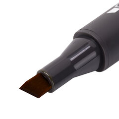 Маркер для скетчинга ХУДОЖЕСТВЕННЫЙ 1 мм &mdash; 6 мм BRAUBERG ART CLASSIC, КОРИЧНЕВО-СЕРЫЙ (Y412), 151815