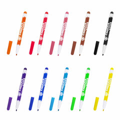 Маркеры для ткани CARIOCA (Италия) &laquo;Fabric&raquo;, 10 цветов, круглый наконечник 2,6 мм, 42909