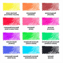 Фломастеры BRAUBERG &laquo;PREMIUM&raquo;, 12 цветов, КЛАССИЧЕСКИЕ, вентилируемый колпачок, ПВХ-упаковка с европодвесом, 151934