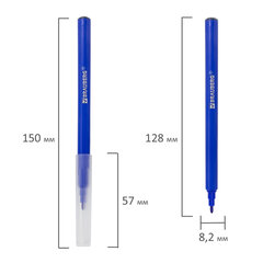 Фломастеры BRAUBERG &laquo;PREMIUM&raquo;, 24 цвета, КЛАССИЧЕСКИЕ, вентилируемый колпачок, ПВХ-упаковка с европодвесом, 151936