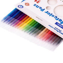 Фломастеры BRAUBERG &laquo;PREMIUM&raquo;, 24 цвета, УЛЬТРАСМЫВАЕМЫЕ, классические, вентилируемый колпачок, картонная коробка с европодвесом, 151940