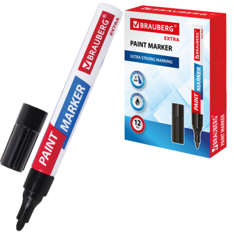 ������-������ ������� EXTRA (paint marker) 4 ��, ������, ��������� �����-������, BRAUBERG, 151979 �����