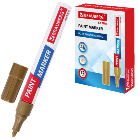 ������-������ ������� EXTRA (paint marker) 4 ��, �������, ��������� �����-������, BRAUBERG, 151981 �����