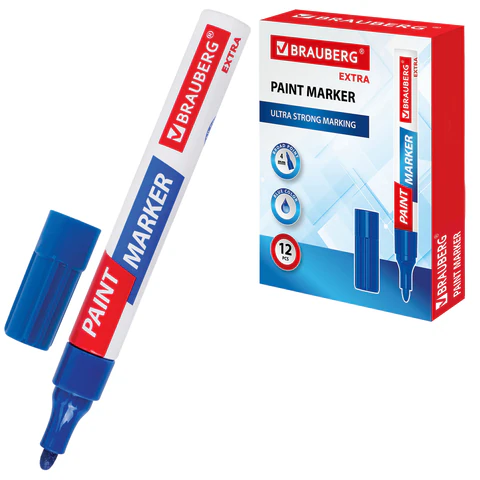 ������-������ ������� EXTRA (paint marker) 4 ��, �����, ��������� �����-������, BRAUBERG, 151983 �����