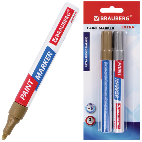 ������-������ ������� EXTRA (paint marker) 4 ��, ����� 2 �����, �������/����������, ��������� �����-������, BRAUBERG, 151997 �����
