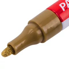 Маркер-краска лаковый EXTRA (paint marker) 4 мм, НАБОР 2 цвета, ЗОЛОТОЙ/<wbr/>СЕРЕБРЯНЫЙ, УСИЛЕННАЯ НИТРО-ОСНОВА, BRAUBERG, 151997