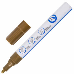 Маркер-краска лаковый EXTRA (paint marker) 4 мм, НАБОР 2 цвета, ЗОЛОТОЙ/<wbr/>СЕРЕБРЯНЫЙ, УСИЛЕННАЯ НИТРО-ОСНОВА, BRAUBERG, 151997