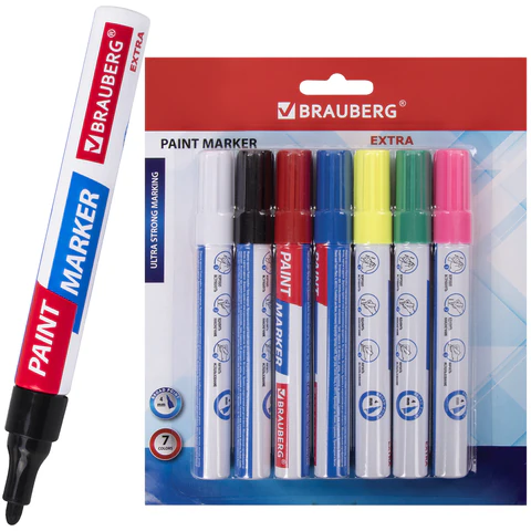 ������-������ ������� EXTRA (paint marker) 4 ��, ����� 7 ������, ��������� �����-������, BRAUBERG, 152001 �����