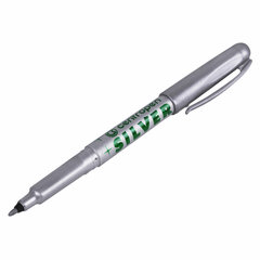 Маркер для декорирования СЕРЕБРЯНЫЙ CENTROPEN, круглый наконечник, 1 мм, 2670
