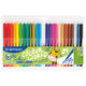 Фломастеры 24 ЦВЕТА CENTROPEN "Colour World", трехгранные, смываемые, вентилируемый колпачок, 7550/24TP