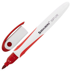 Маркеры стираемые для белой доски НАБОР 4 ЦВЕТА, BRAUBERG &laquo;SOFT LITE&raquo;, 3 мм, резиновая вставка, 152107