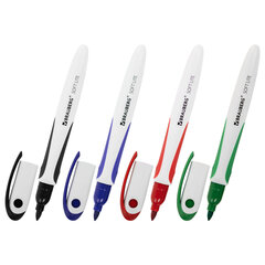 Маркеры стираемые для белой доски НАБОР 4 ЦВЕТА, BRAUBERG &laquo;SOFT LITE&raquo;, 3 мм, резиновая вставка, 152107