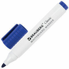 Маркеры стираемые для белой доски НАБОР 4 ЦВЕТА, BRAUBERG &laquo;CLASSIC&raquo;, 3 мм, с клипом, 152117