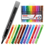 Маркеры стираемые для белой доски НАБОР 12 ЦВЕТОВ, BRAUBERG "MULTICOLOR", 3 мм, 152121