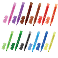 Маркеры стираемые для белой доски НАБОР 12 ЦВЕТОВ, BRAUBERG &laquo;MULTICOLOR&raquo;, 3 мм, 152121