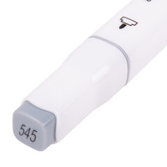 Маркеры для скетчинга двусторонние BRAUBERG ART DEBUT &laquo;WHITE&raquo;, НАБОР 12 шт., серые цвета, 152136