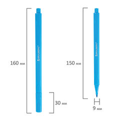 Фломастеры трехгранные 24 цвета, вентилируемый колпачок, BRAUBERG &laquo;PREMIUM&raquo;, ПВХ-упаковка, 152194