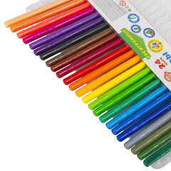 Фломастеры трехгранные 24 цвета, вентилируемый колпачок, BRAUBERG &laquo;PREMIUM&raquo;, ПВХ-упаковка, 152194